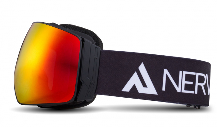 Ochelari NERV pentru ski si snowboard Focus  Black/Red  + Lentila Yellow [3]