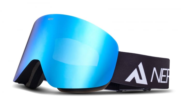 Ochelari NERV pentru ski si snowboard Path Black/Blue + Lentila Yellow [1]