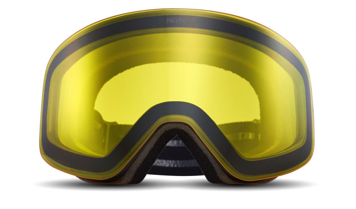 Ochelari NERV pentru ski si snowboard Path Black/Blue + Lentila Yellow [4]