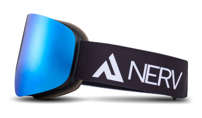Ochelari NERV pentru ski si snowboard Path Black/Blue + Lentila Yellow [3]