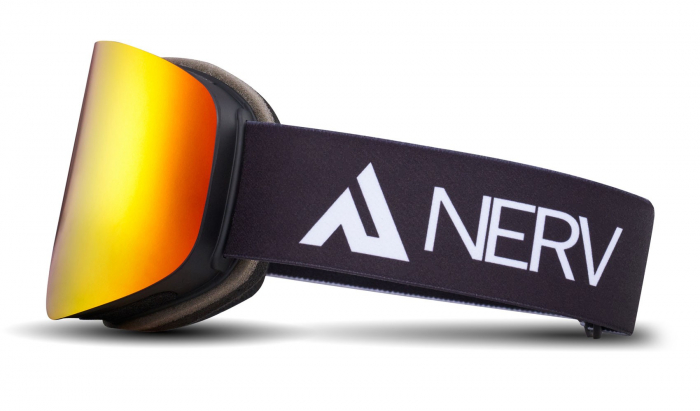 Ochelari NERV pentru ski si snowboard Path Black/Red + Lentila Yellow [3]