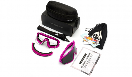 Ochelari Atom Brush/Pink - Lentila polarizata cu protectie UV. Rama roz neon. Model 3 - 1. [7]