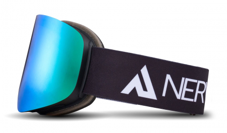 Ochelari NERV pentru ski si snowboard Path Black/Green + Lentila Yellow [2]