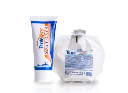 Protexsol Professional crema de protectie pentru maini impotriva  substantelor uleioase si grase, solubil în apa, T-S800 rezerva 800 ml [1]
