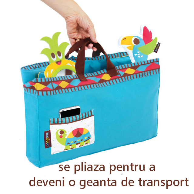 Covoraș de joacă Fiesta pliabil, transformabil în geanta pentru transport Yookidoo - 0-12 luni [2]