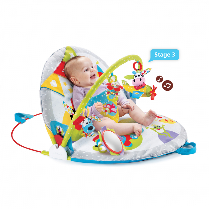 Jucărie centru de joacă pliabil și sezlong cu jucării, 0-12 luni, Yookidoo [4]