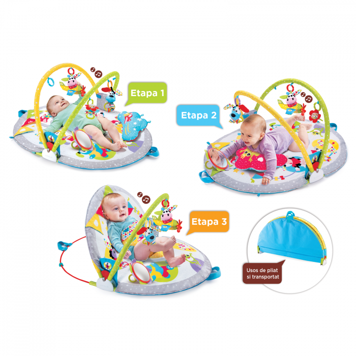 Jucărie centru de joacă pliabil și sezlong cu jucării, 0-12 luni, Yookidoo [2]