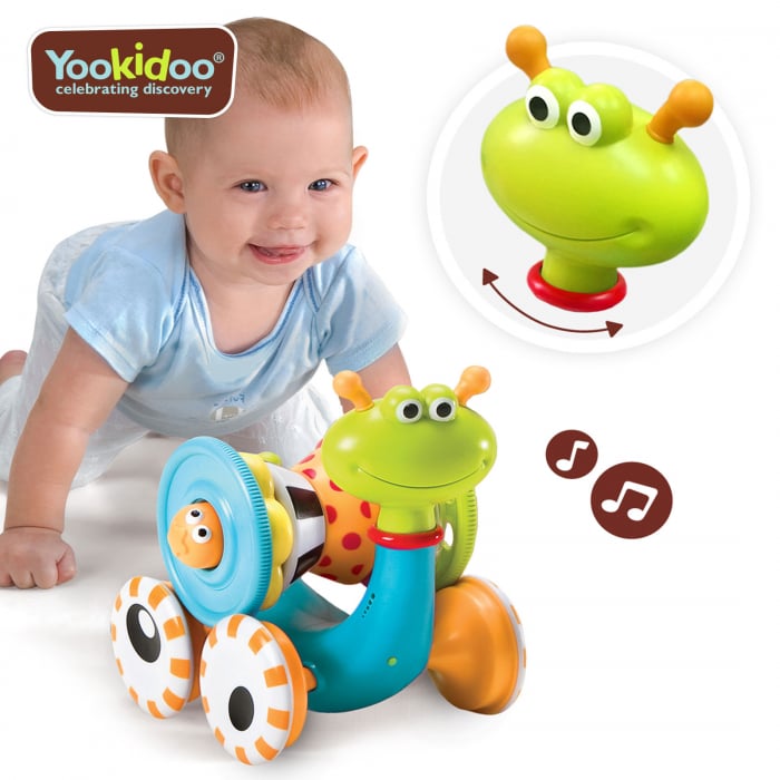 Jucărie melcul muzical, 2 în 1, premergător și sortător, 6-24 luni, Yookidoo [1]