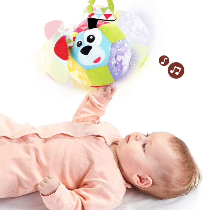 Jucărie minge cu lumini și muzică, 3 luni +, Yookidoo [4]