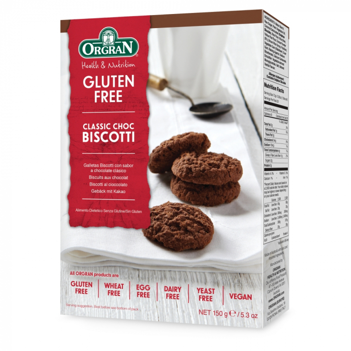 Biscotti cu ciocolată fără gluten Orgran - 150 g. [1]