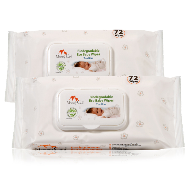Pachet  - Servețele umede Mommy Care, ECO Biodegradabile bebeluși 72 x 2 buc [1]