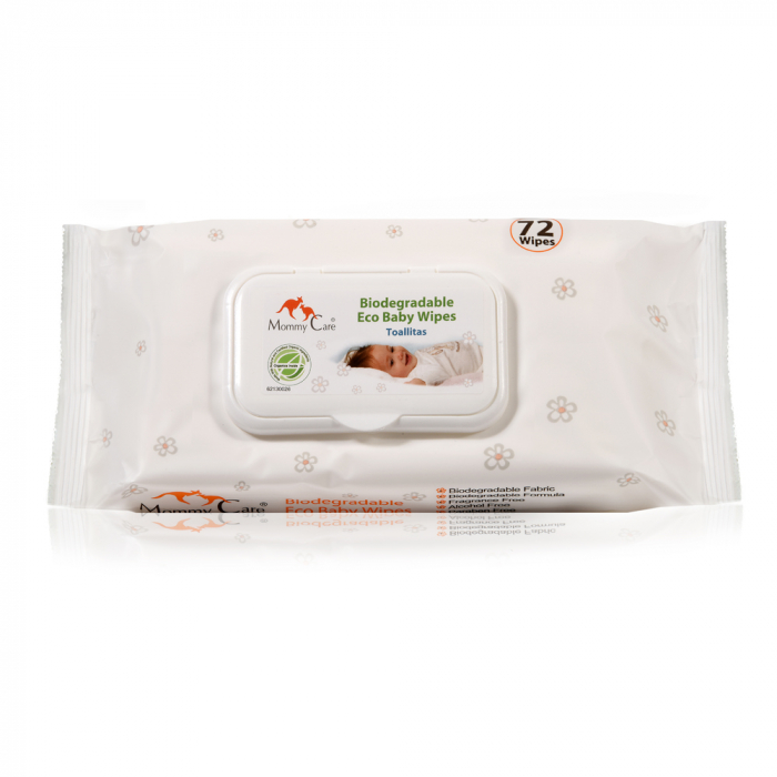 Șervețele ecologice biodegradabile pentru bebeluși x 72 buc - Mommy Care [1]