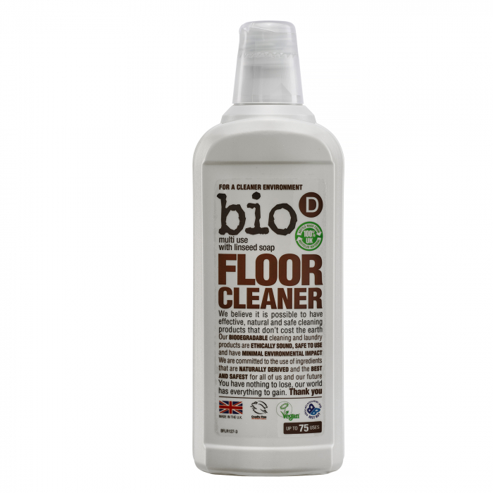 Soluție de curățat podeaua cu săpun de in, vegan, hipoalergenic x 750ml - Bio-D [1]