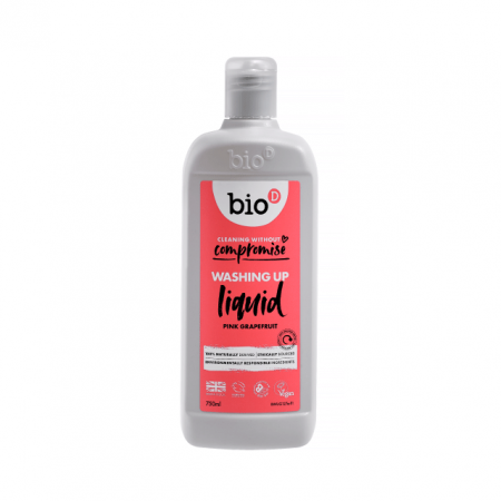 Detergent lichid pentru vase cu grepfrut x 750 ml, BIO-D, Vegan