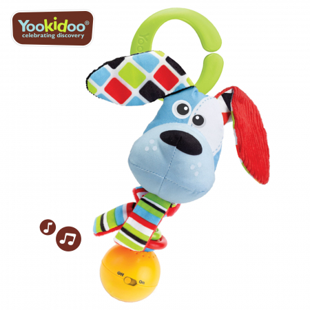 Jucărie cățel muzical cu activități, 0 luni +, Yookidoo