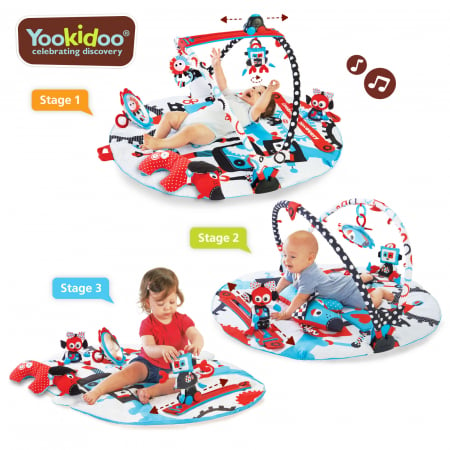 Jucărie centru de joacă cu jucării mobile și activități fizice,  0-12 luni, Yookidoo [0]