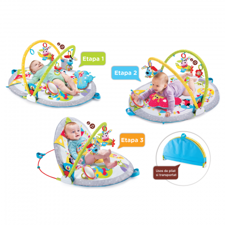 Jucărie centru de joacă pliabil și sezlong cu jucării, 0-12 luni, Yookidoo [1]