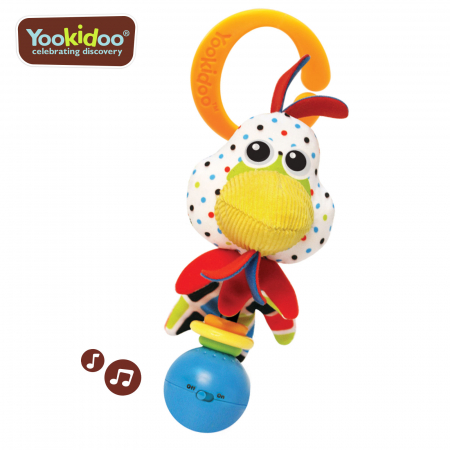 Jucărie cocoș muzical cu activități, 0 luni +, Yookidoo