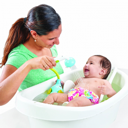 Jucărie portabilă pentru duș - pentru bebeluși și copii, în formă de elefant - bleu, 0-24 luni, Yookidoo [7]