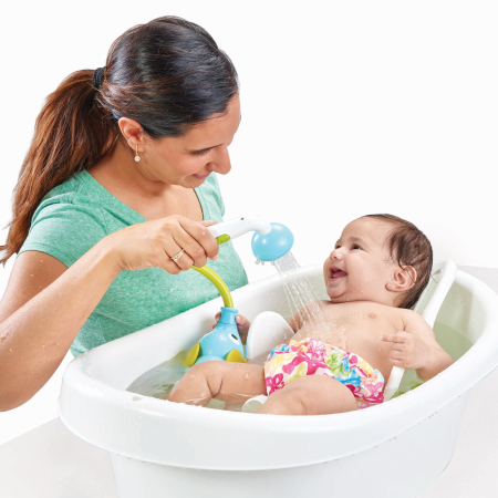 Jucărie portabilă pentru duș - pentru bebeluși și copii, în formă de elefant - bleu, 0-24 luni, Yookidoo [1]
