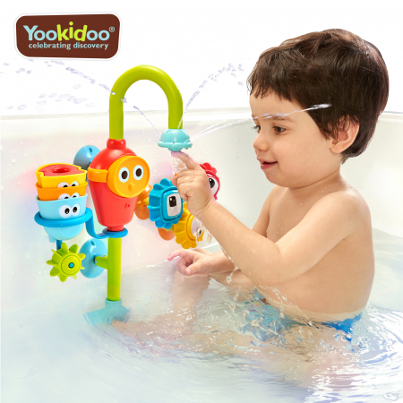 Jucărie robinet pivotant cu accesorii de sortare, rotative și colorate - 9-36 luni, Yookidoo [0]