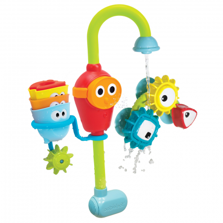Jucărie robinet pivotant cu accesorii de sortare, rotative și colorate - 9-36 luni, Yookidoo [4]