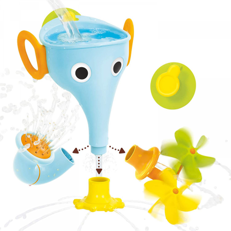 Jucărie trompă de elefant cu stropitoare pentru baie – albastru +18 luni Yookidoo