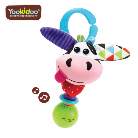 Jucărie văcuță muzicală cu activități - 0 luni+, Yookidoo [0]