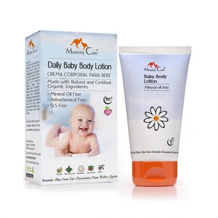 Loțiune de corp organică pentru bebeluși Mommy Care - 120 ml. [0]