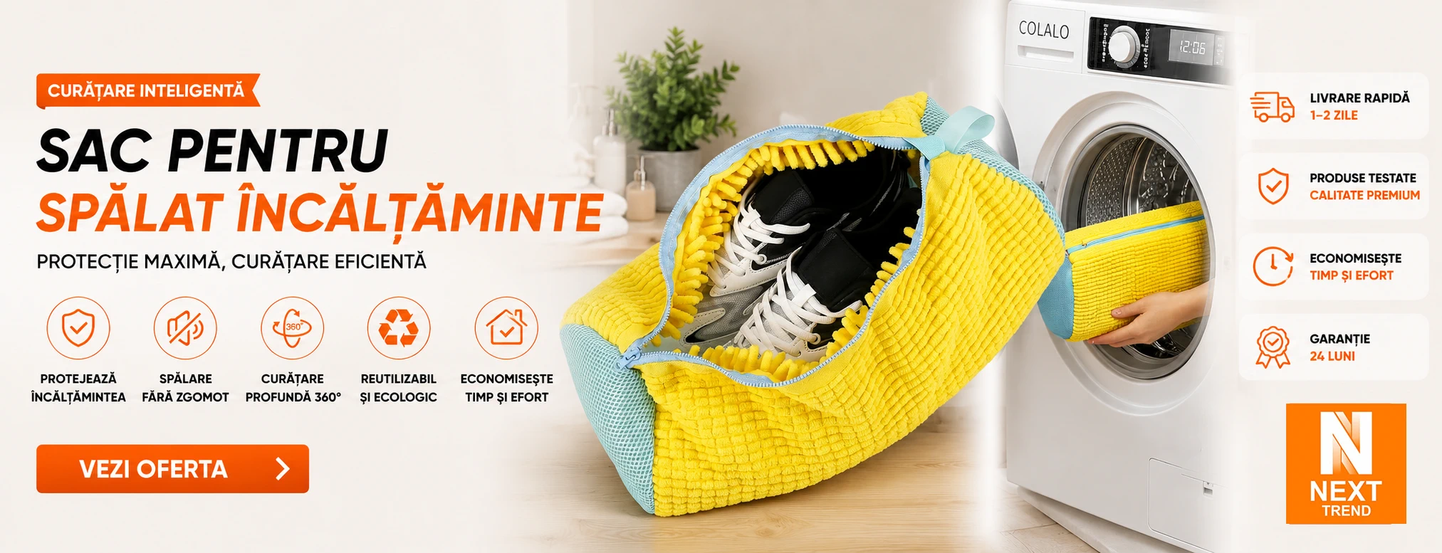 Sac pentru Spălat Încălțăminte NEXT TREND
