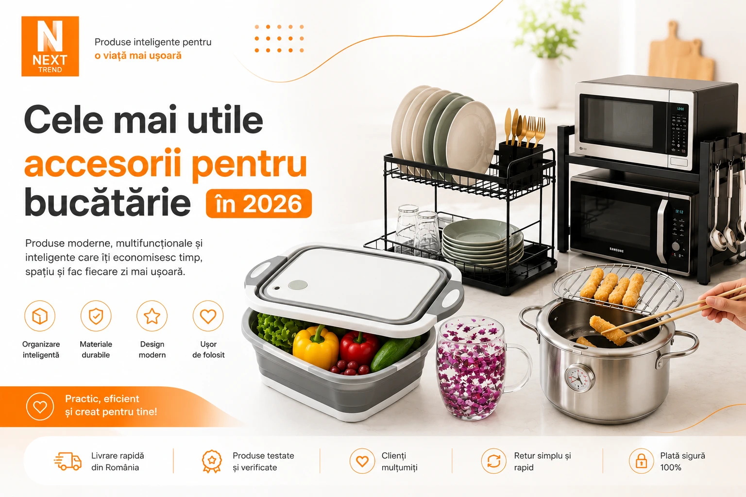 Accesorii inteligente pentru bucătărie în 2026 – Produse utile și moderne | NextTrend