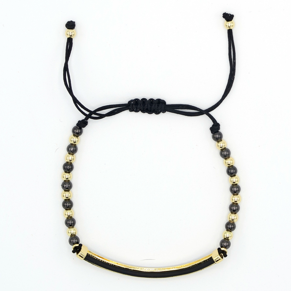 Bratara Iconic din otel inoxidabil si Onix: Accesoriu Unisex Elegant, 16-22 cm [2]