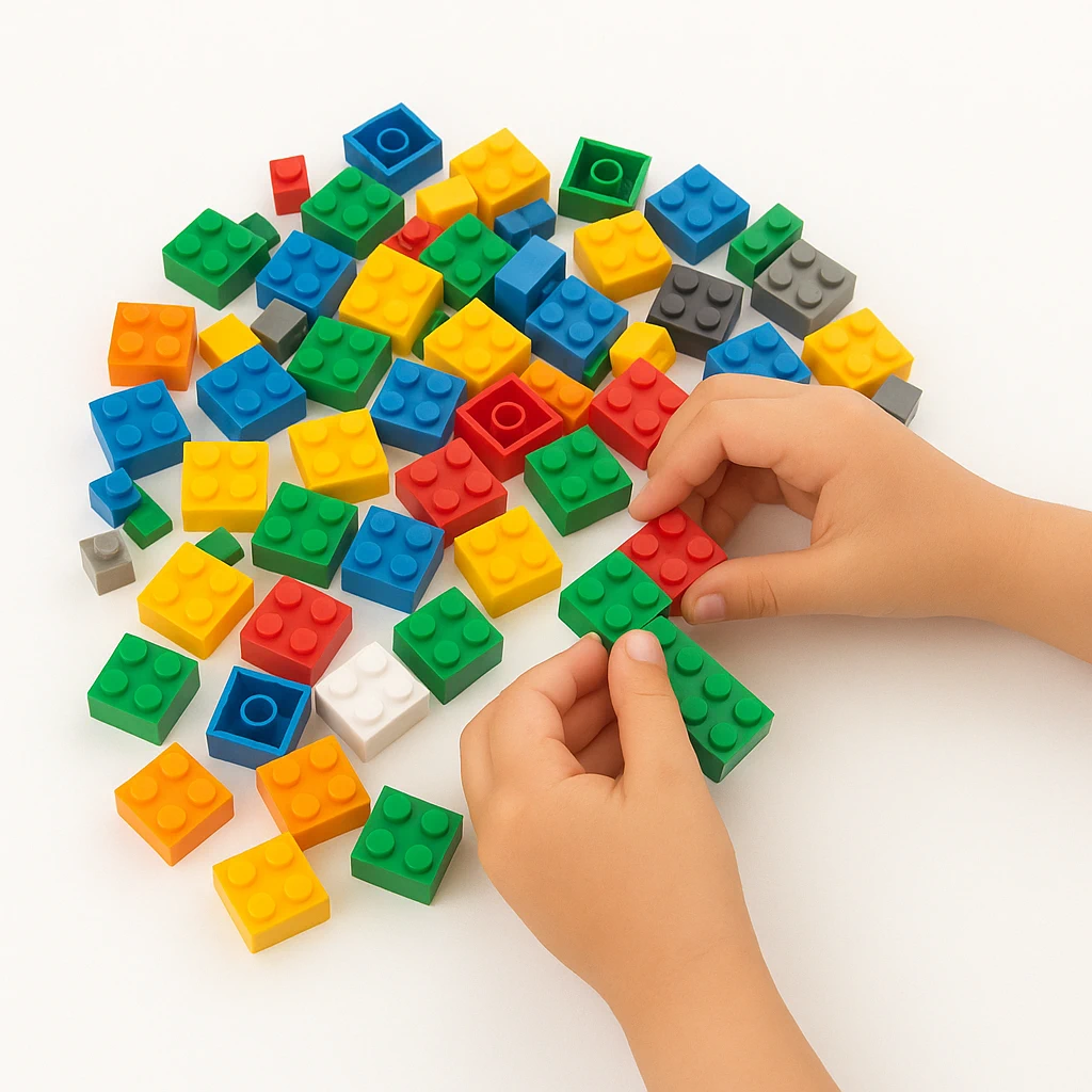 Set Cuburi de Construcție – 350 Piese Colorate | Joacă Educativă și Creativitate Fără Limite [2]