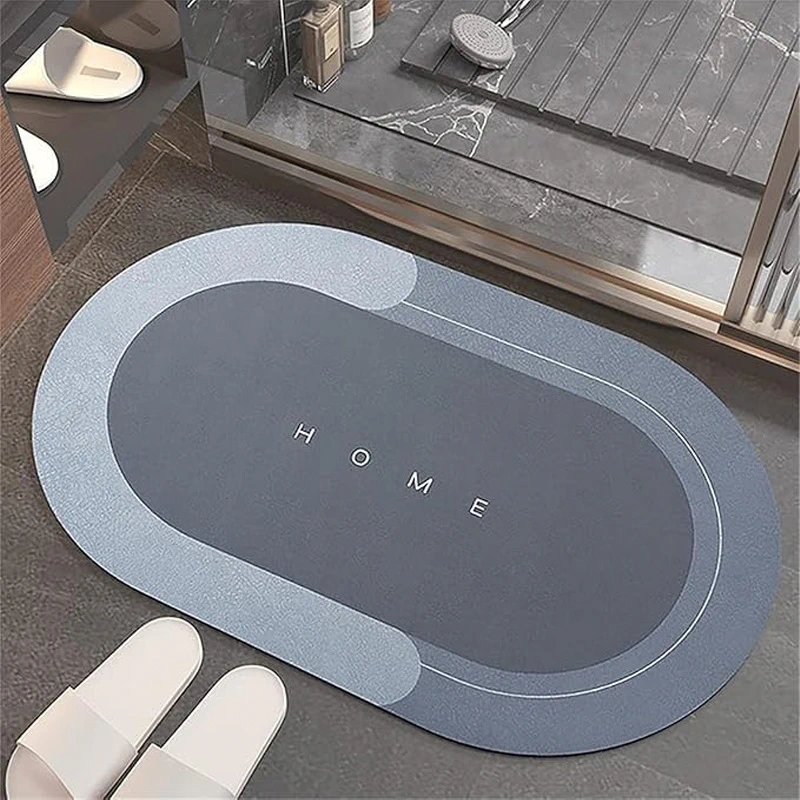 Covor Antiderapant si Absorbant pentru Baie 60x40cm Bleu [4]
