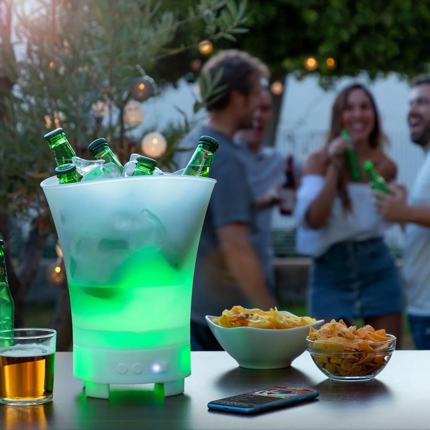 Frapiera LED 7L cu Boxa Bluetooth | NEXT TREND | Lumina Ambientala Multicolora, Ideala pentru Petreceri, Bar sau Acasa | Raceste si Creeaza Atmosfera [2]