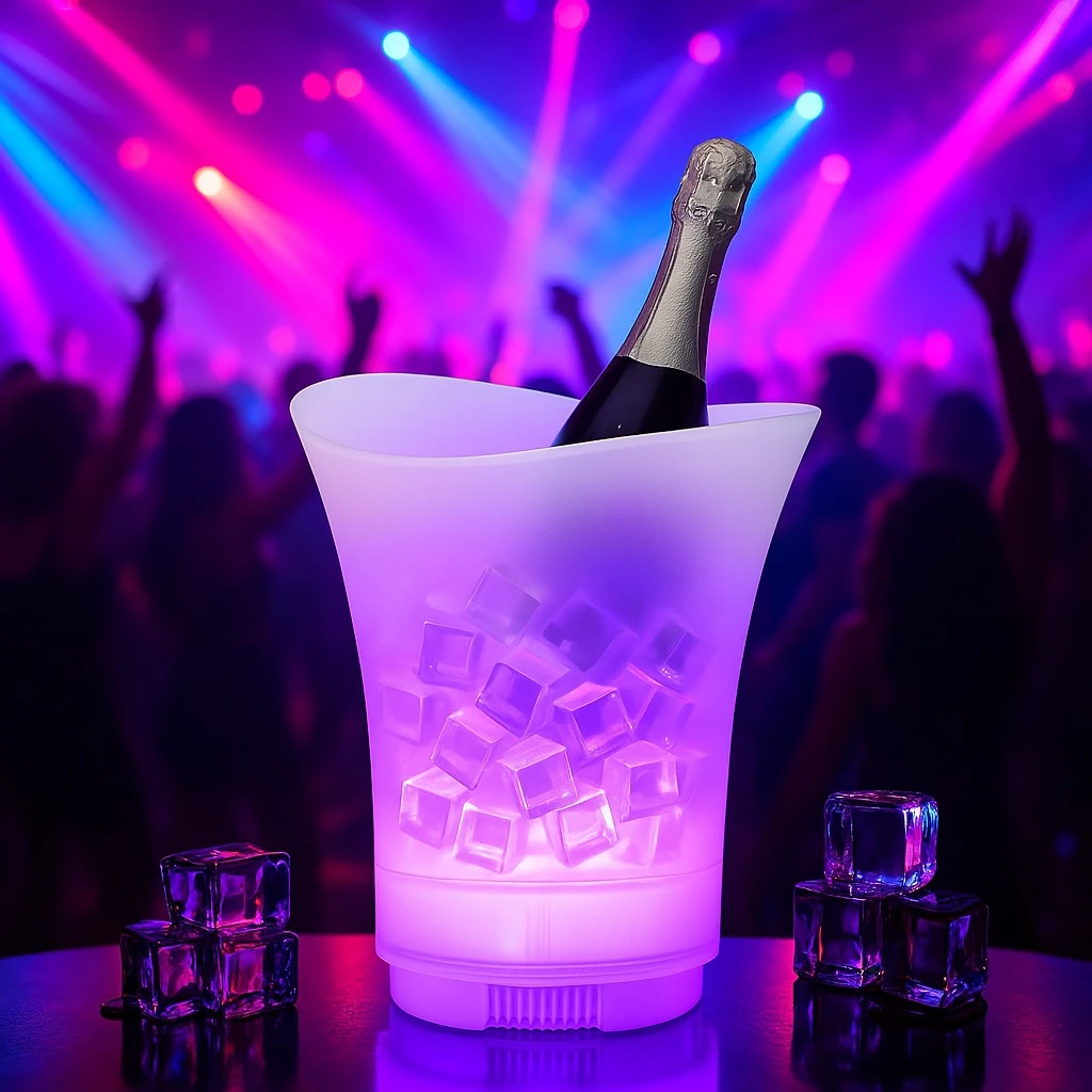 Frapiera LED 7L cu Boxa Bluetooth | NEXT TREND | Lumina Ambientala Multicolora, Ideala pentru Petreceri, Bar sau Acasa | Raceste si Creeaza Atmosfera [1]