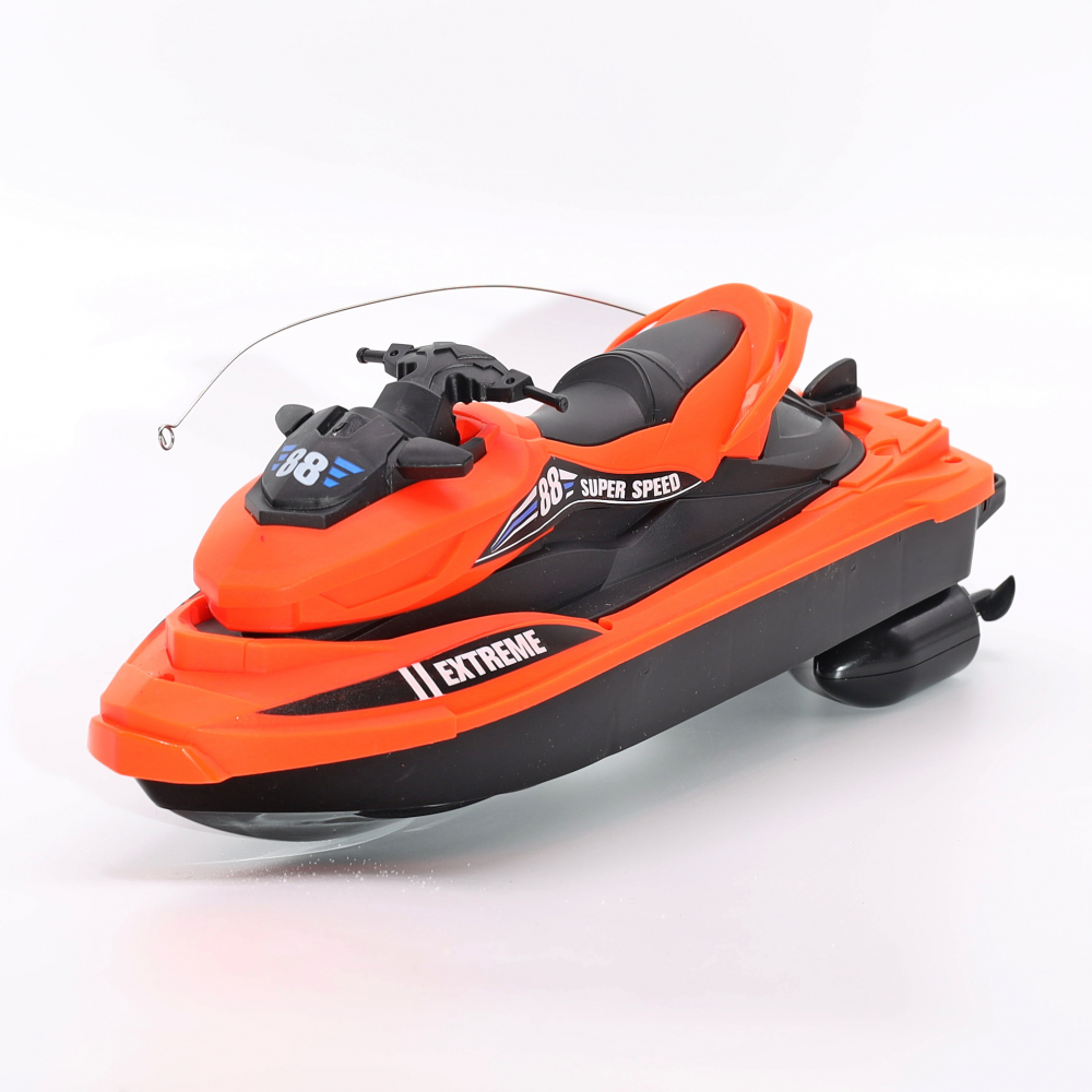 Jet Ski Negru Portocaliu 27MHZ cu telecomanda - Perfect pentru adulti si copii! [1]