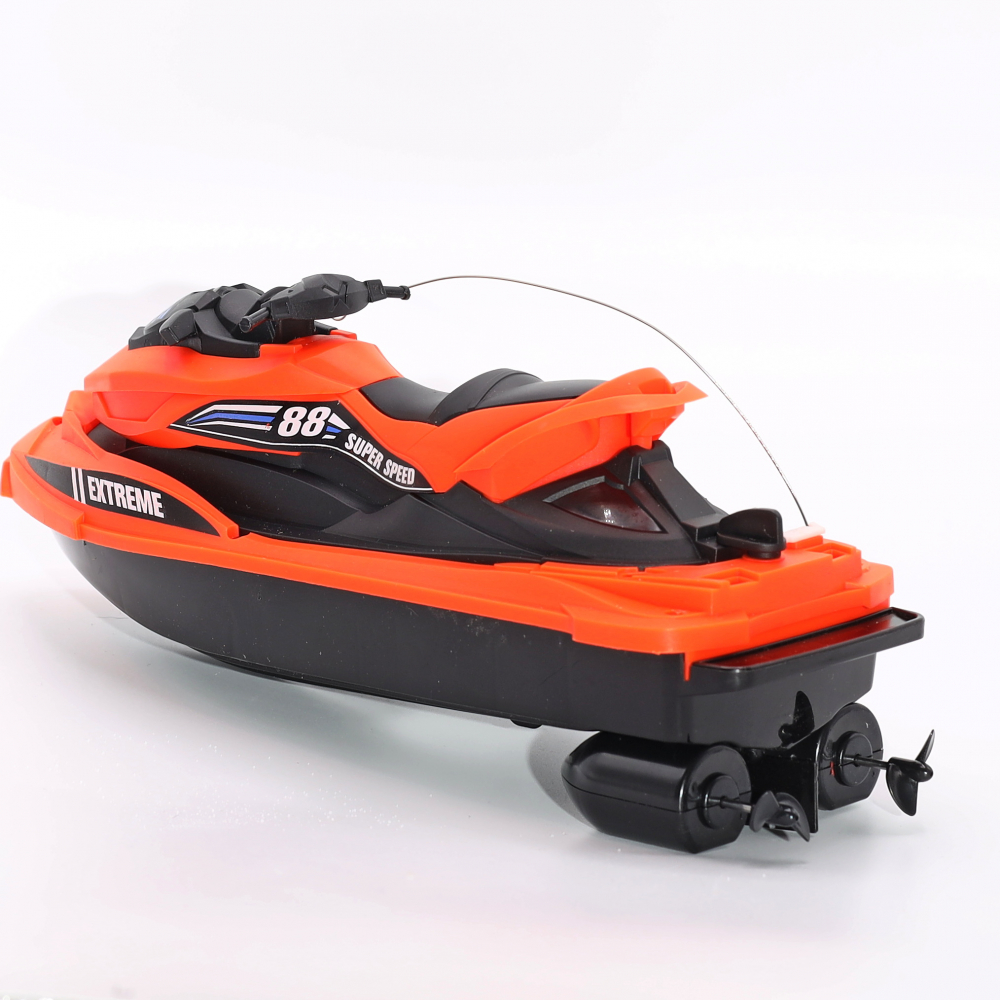 Jet Ski Negru Portocaliu 27MHZ cu telecomanda - Perfect pentru adulti si copii! [3]
