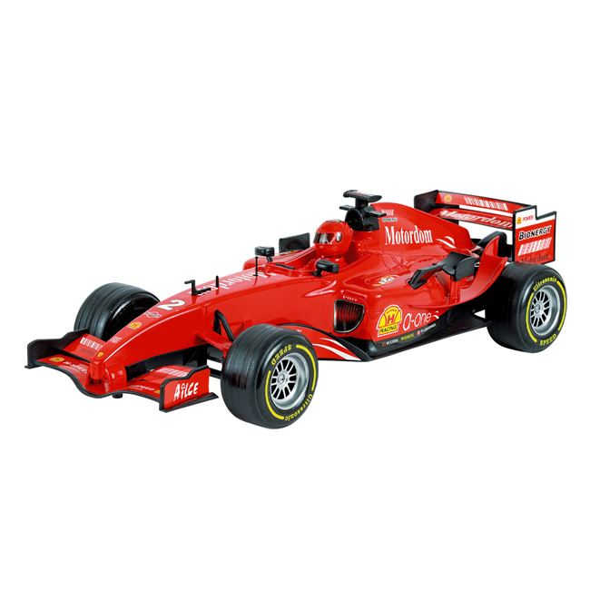 Masina Formula F1 cu Frictiune, Sunete si Lumini - Rosie, Scara 1:10, 50x20x14 cm - Jucarie Dinamica pentru Copii de 3 ani+ [1]