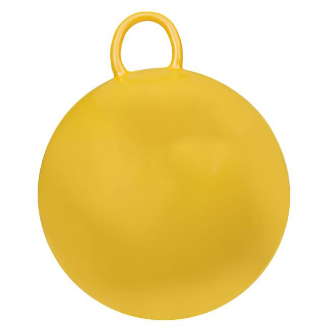 Minge de Sarit (Hop Hop) Galbena cu Design de Smiley Face - Distractie Activa pentru Copii, 45cm [2]