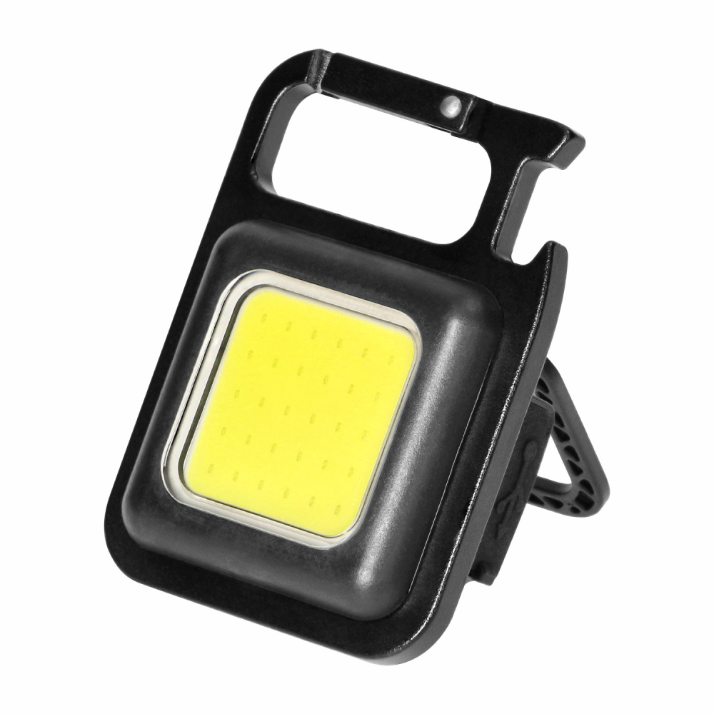 Mini Lanterna Ultra Compacta Metalica Tip Breloc NextTrend - Reincarcabila, LED COB, Ultra Compacta, 3 Moduri de Iluminare, Magnet, Carabina si Desfacator de Sticle [6]