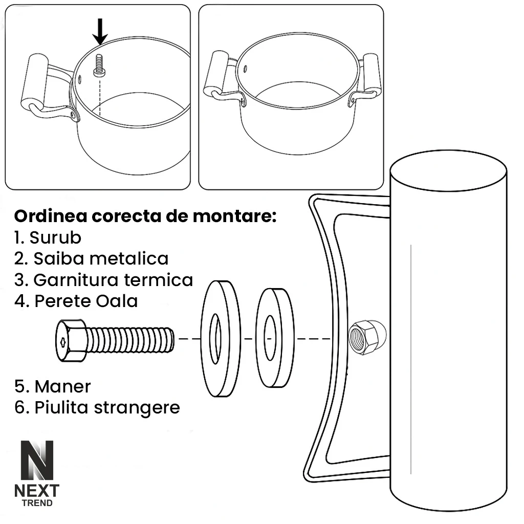 Oala Sticla Borosilicata - Termorezistenta, Transparenta, cu Capac si Maner din lemn, pentru Gatire si Servire [18]