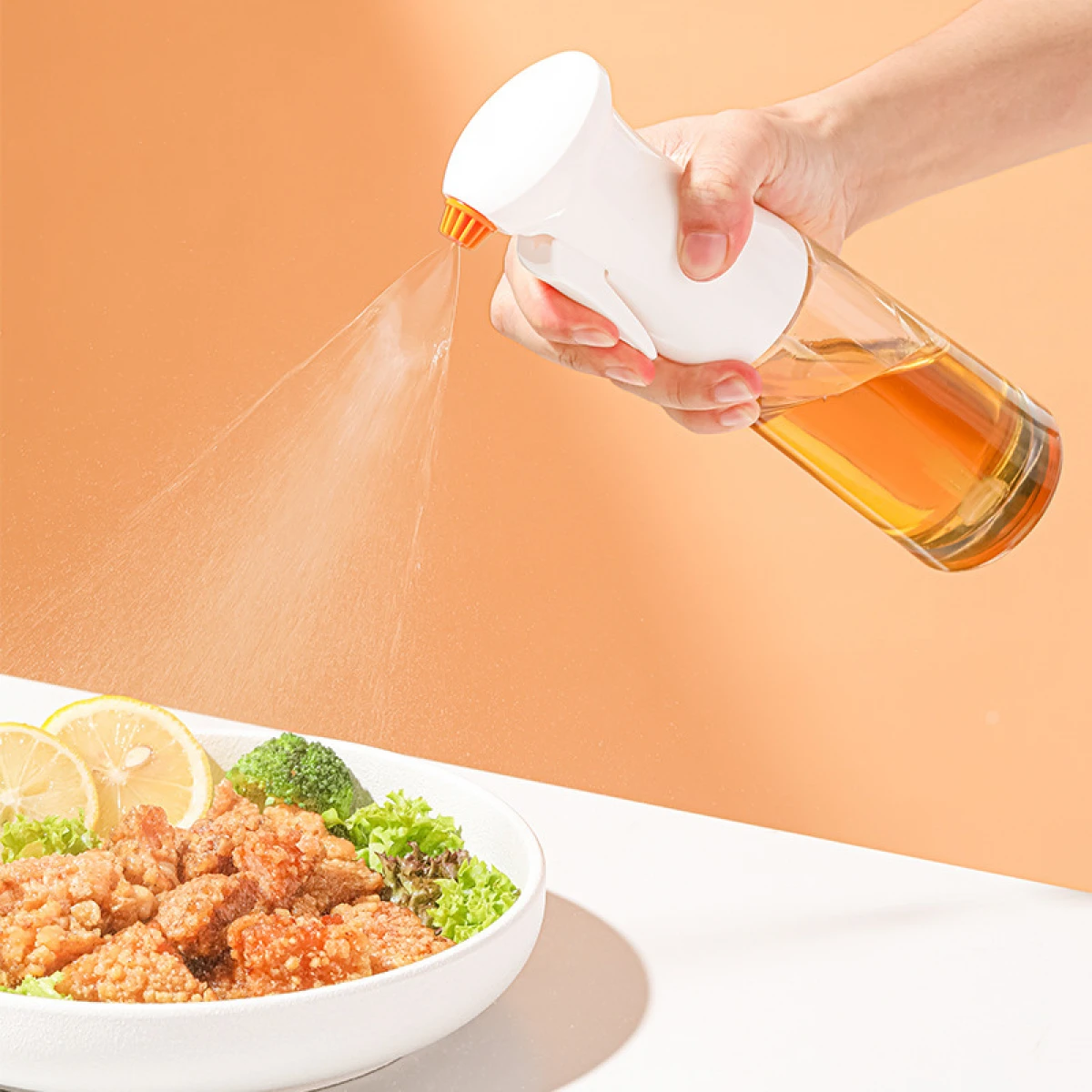 Pulverizator Ulei Sticla 230ml - 2 Duze Schimb, Perfect pentru Airfryer, Salate si Gratare [2]
