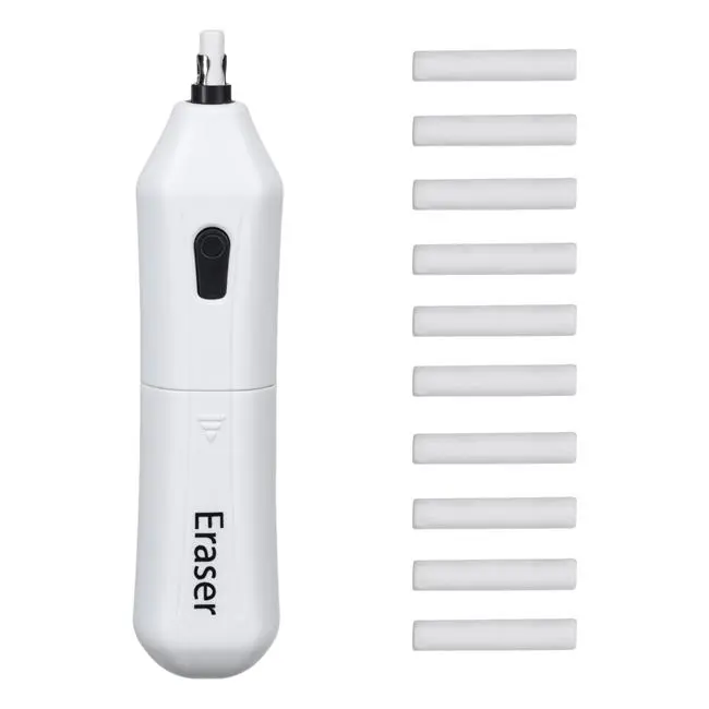 Radiera Electrica cu 10 Rezerve - Instrument Eficient pentru Desen si Scriere! [2]