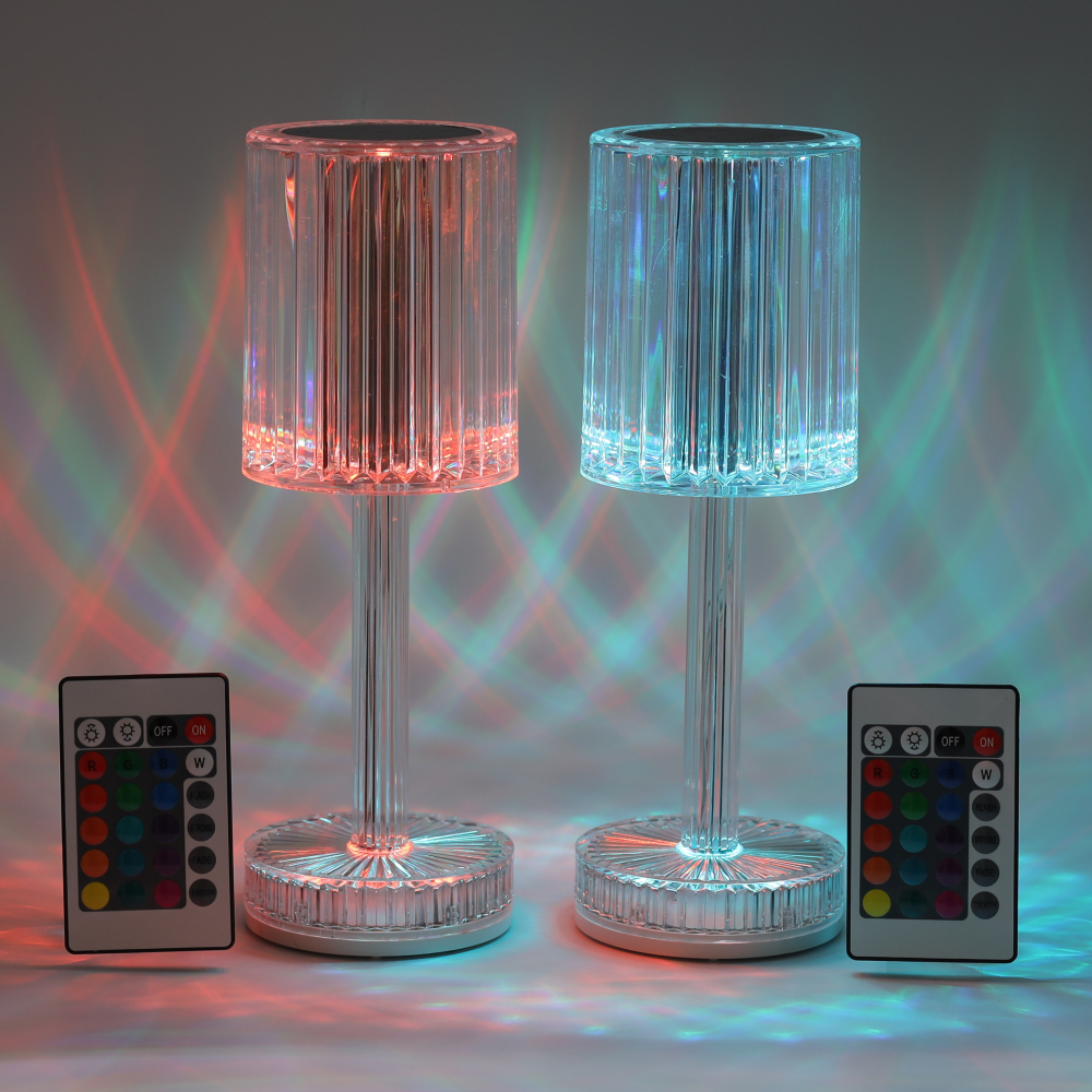 Set 2 Lampi Ambientale LED "Aurora" - Veioze Moderne cu Control Tactil 3 Temperaturi de Culoare si Intensitate Reglabila, Reincarcabile [5]