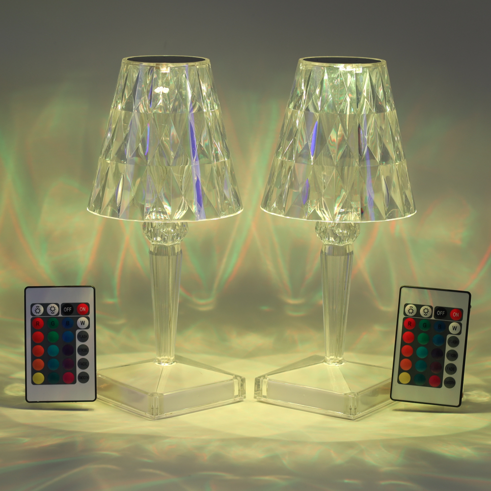 Set 2 Lampi Ambientale LED "Genova" - Veioze Moderne cu Control Tactil 3 Temperaturi de Culoare si Intensitate Reglabila, Reincarcabile [3]