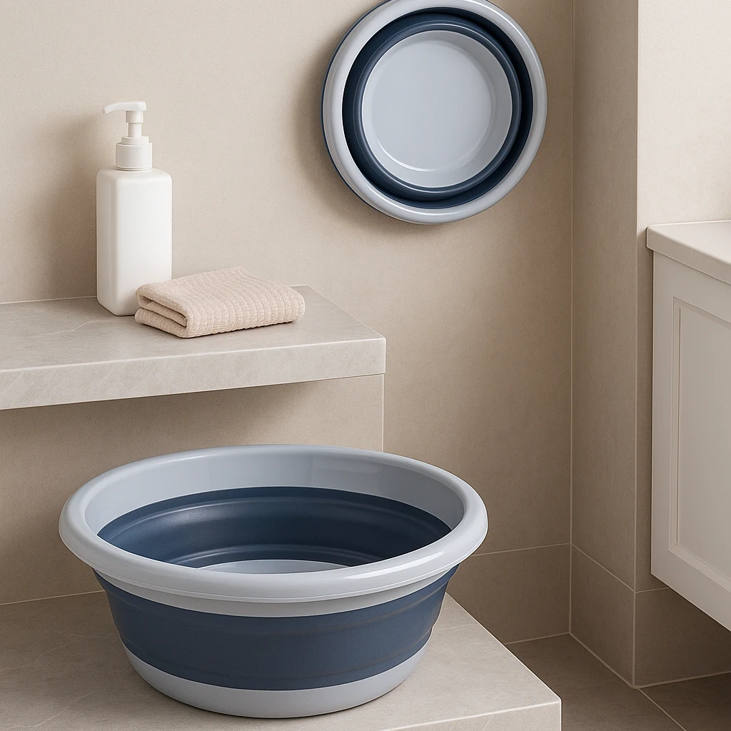 Set 2 Ligheane Pliabile 6L și 4L – Compacte pentru Baie, Bebeluși și Voiaj, 39/35 cm [3]
