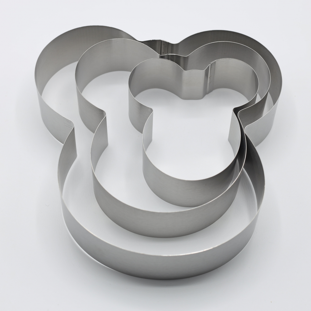 Set Forme Tort Inox - 3 Modele Festive (Mickey Mouse, Inima, Floare) - 9 Dimensiuni [5]