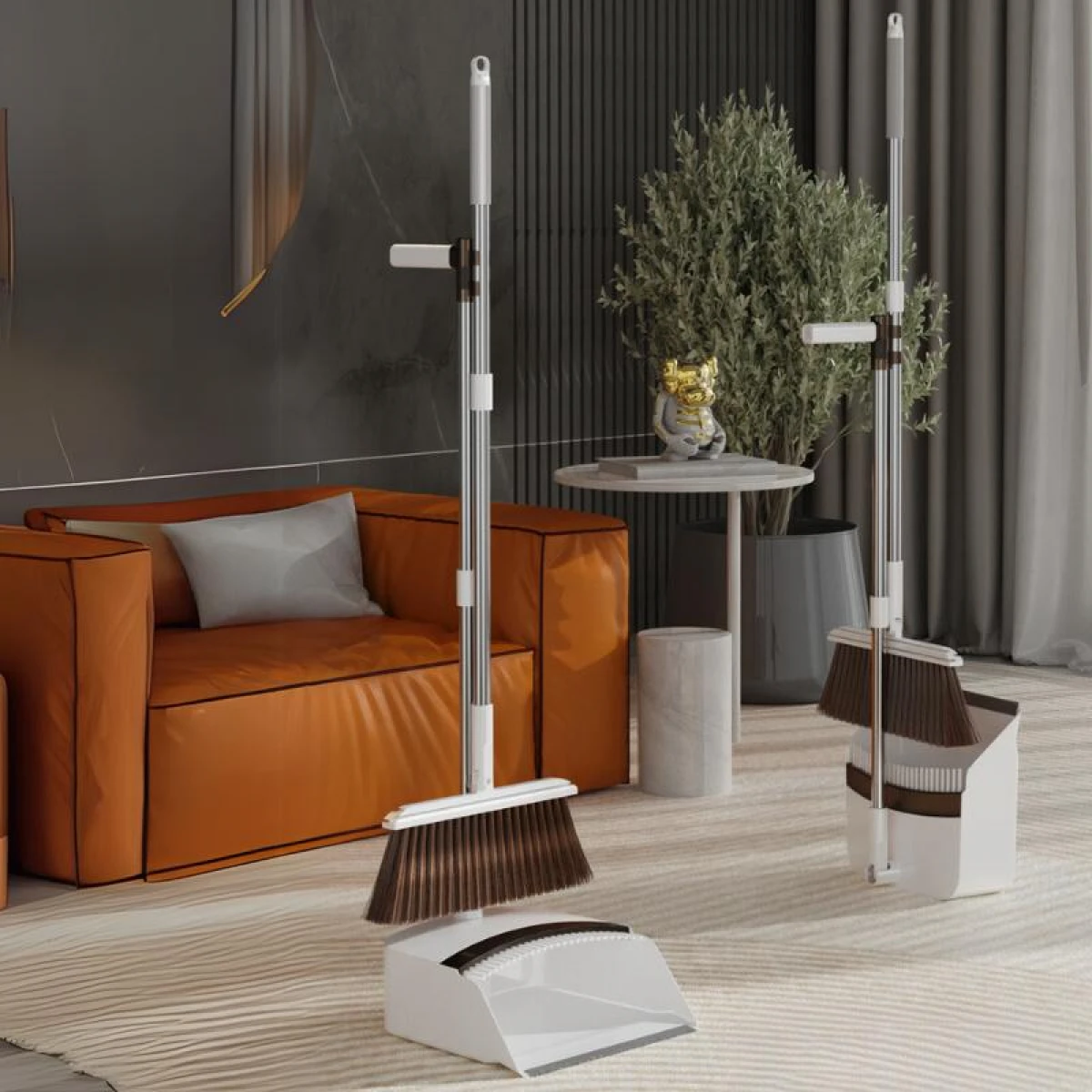 Set matura si faras pliabil – Coada inox, autocuratare, peri moi | Curatenie eficienta [1]