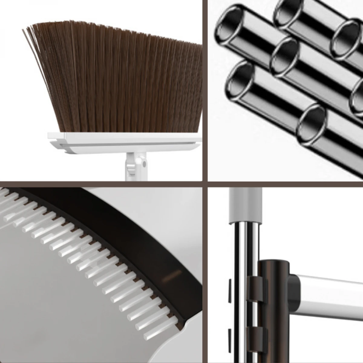 Set matura si faras pliabil – Coada inox, autocuratare, peri moi | Curatenie eficienta [6]